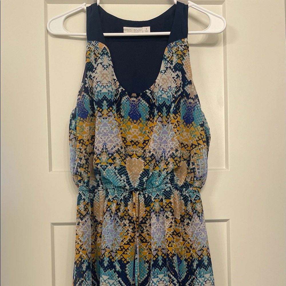 Bisou Bisou Snake print hi-lo dress